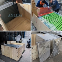 Paneles de Techo de Malla Metálica Expandida de Aluminio Arquitectónico Personalizados con Recubrimiento en Polvo para Techos Falsos Suspendidos, Diseño de Interiores
