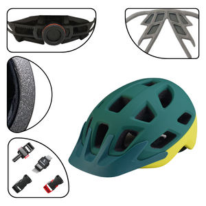 Casques de vélo de course pour adultes EASETOUR, design tendance, double moulage, tout terrain, avec visière - Product Image 5