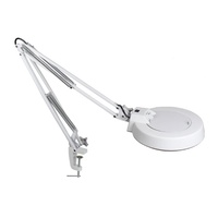 Loupe de bureau à pince avec lumière LED, col de cygne flexible, loupe mains libres pour la lecture, la soudure, la réparation, l'artisanat, Onestopelectronic