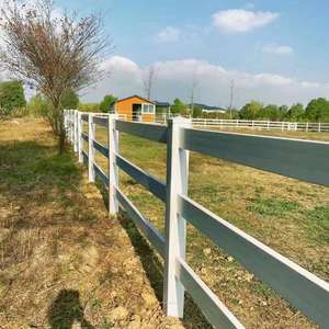 Modern White PVC Horse Stable Farm <strong>Fence</strong> Eco-Friendly Horse Ranch Slat <strong>Fence</strong> <strong>Wood</strong> Outdoor Vinyl Fencing High Coated - Product Image 2