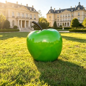 Sculture in Resina di Frutta Gigante Fatte a Mano, Sculture Personalizzate in FRP, Mele in Vetroresina a Grandezza Naturale per Decorazioni Esterne - Product Image 1