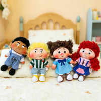 Porte-clés en peluche personnalisé avec logo, motif visage amusant, mini poupée, breloque de sac, vente en gros, directement de l'usine, idéal pour cadeau d'enfant