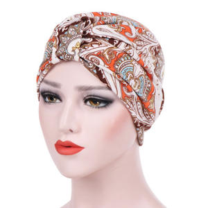 Nouveau <span class=keywords><strong>foulard</strong></span> imprimé indien pour femmes, <span class=keywords><strong>chapeau</strong></span> de chimiothérapie contre le <span class=keywords><strong>cancer</strong></span>, bonnet, écharpe, turban, couvre-chef - Product Image 6