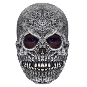 หน้ากากยางฮาโลวีนแบบเต็มหัวทำจากยางหน้ากากตัวตลกบ้าๆน่ากลัว - Product Image 4