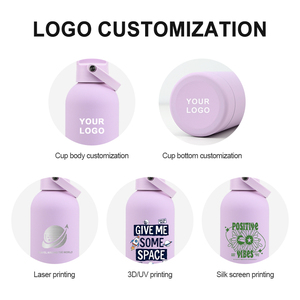 Custom Soft Touch Sport <b>Flask</b> 750ml Insulated Stainless Steel Water Bottle with Dust-proof Straw Lid and Portable Carry Handle - Product Image 3