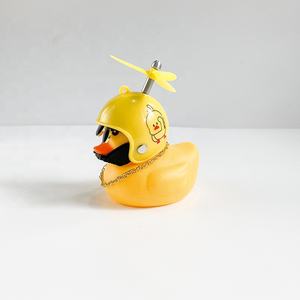 Lindos Patitos de Goma Amarillos en Miniatura, Adornos para Autos, Accesorios para Bicicletas con Hélice y <span class=keywords><strong>Casco</strong></span> - Product Image 5