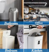 Sacs poubelles en plastique multicolores de 1,2 gallon (5 litres) – 300 unités pour la maison, le bureau, la cuisine et la salle de bain
