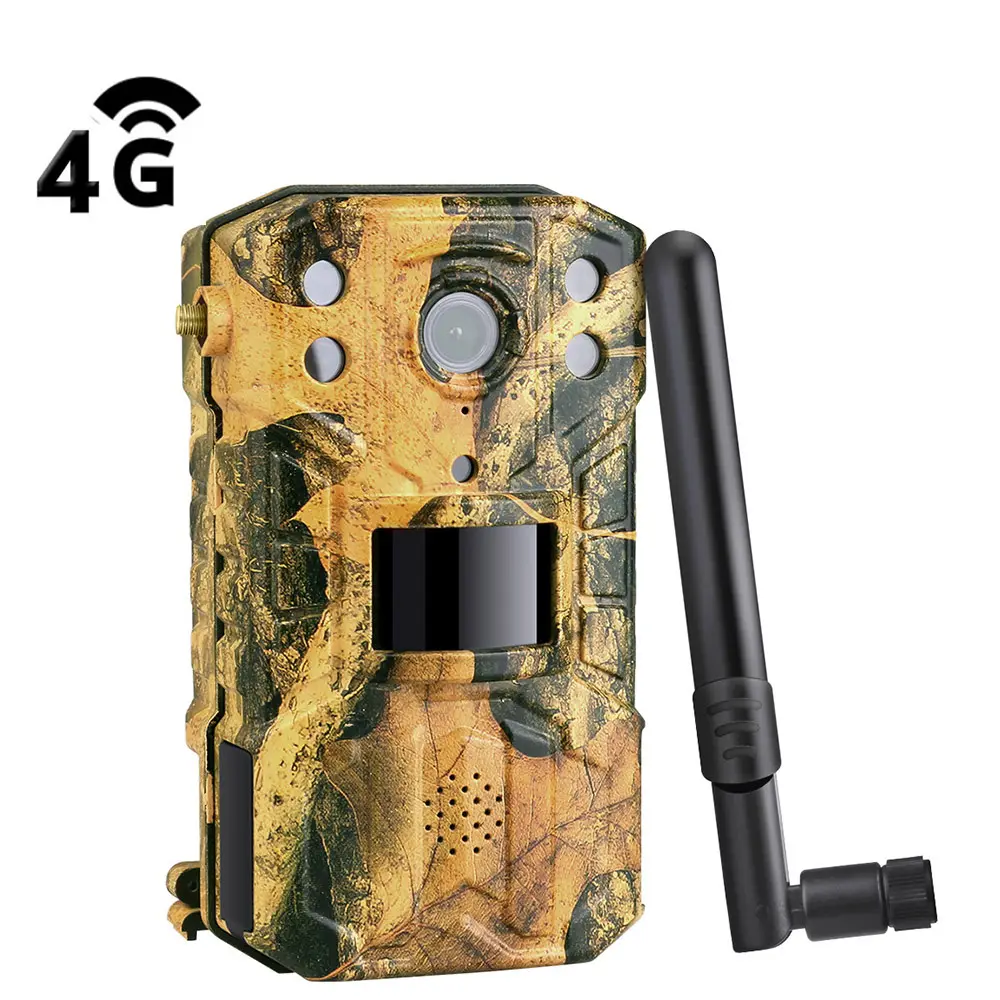4G LTE 0.3s Trigger Time 128GB Night Vision Cell Cellular Deer Wildlife Tracking Game Wildkamera Trap Trail Hunting Camera Solar