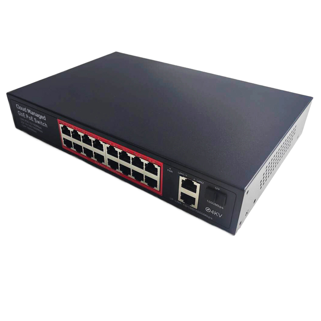 HUOYI Gigabit POE Switch 4/6/8/16/24 Port 48V Active IEEE802.3 AF/AT Unmanaged Switch for IP Camera CCTV OEM Product