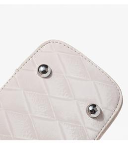 Bolso de hombro con patrón de diamantes multicolor Cerradura de metal Simple y elegante - Product Image 6