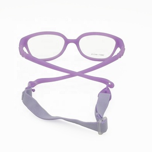 Gafas graduadas TR90 ambientales de alta calidad, marco rectangular, templo sin bisagras Flexible, <span class=keywords><strong>correa</strong></span> ajustable, uso óptico para bebés - Product Image 3
