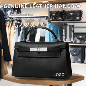 Luxury Designer 100% <strong>Handmade</strong> Togo Leather Handbags for Women Genuine Leather Handbag With Custom Logo - Product Image 2