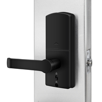 TTLock Serrure de porte intelligente avec poignée Serrure numérique biométrique à pêne dormant électronique sans clé pour porte avant/intérieure