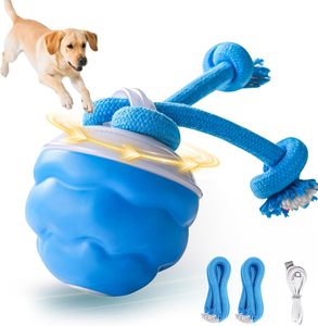 Juguetes Interactivos Inteligentes para Perros 2025, Pelotas con Movimiento Automático y Cuerda Extraíble - Product Image 1