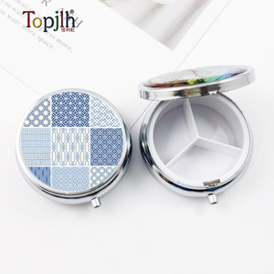 Topjlh Blank Pill Box Keychain Sublimation Blanks Bulk Custom Logo Travel Retail Stores Promotional Gifts Daily Essentials