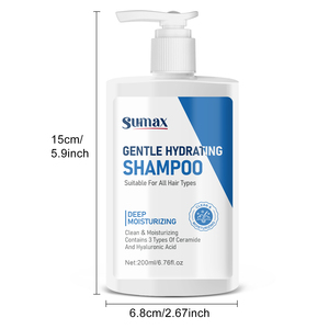 SUMAX 200ml white press bottle Gentle moisturizing <strong>shampoo</strong> - Product Image 5