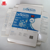 Boîte d'emballage en carton écologique recyclable personnalisée avec fenêtre, finition mate, revêtement UV, conception auto-érectible