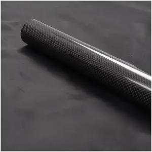 Poteau télescopique prix mât fibre préimprégnée tringle à rideau support stabilisateur feuille pièces 3K Cuetec queue de billard avec arbre en Fiber de carbone