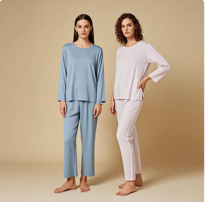 Set di Abbigliamento da Casa Personalizzati per Donne, Comodo e Delicato sulla Pelle, <span class=keywords><strong>Pigiama</strong></span> Primaverile in <span class=keywords><strong>Cotone</strong></span> di Bambù - Product Image 2