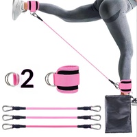 Bande de néoprène pour le fessier, sangle de résistance élastique pour cheville, boucle de pied pour machine à câble, corde de tension pour fessiers et jambes, pour le remodelage et l'amincissement