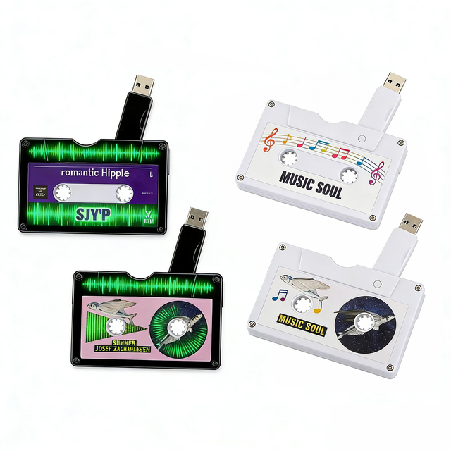 High Speed Cassette Tape USB Flash Drive 4GB 8GB 16GB 32GB 64GB USB 2.0/3.0 New Plastic for Music Saving