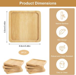 Assiette à dessert et plateau à collation en bois massif gravé, écologique, moderne et luxueux, pour servir des fruits secs lors de fêtes - Product Image 2