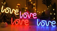Enseigne néon LED personnalisée avec logo et lettres pour mariage, fête, maison, chambre, bar, boutique, décoration murale, alimentée par USB ou piles, étanche