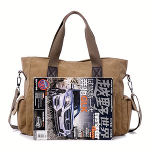 Bolsa de Lona de Gran Capacidad, Nueva Bolsa Bandolera Minimalista para Uso Casual - Product Image 2