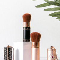Nouveau pinceau à poudre libre rétractable de petite taille Blush pinceau Kabuki de maquillage très léger