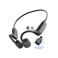 Casque AI BLE5 pour interaction vocale ChatGPT LLM, assistant intelligent et agent de ventes en ligne, écouteurs BLE sans fil