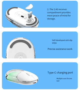 Newly Trendy <strong>Mini</strong> Transparent Wireless <strong>Mouse</strong> Dual Mode Office Laptop <strong>Mice</strong> - Product Image 4