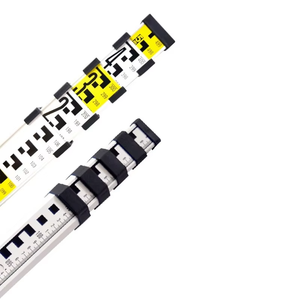 Regla telescópica de aluminio de doble cara engrosada de alta calidad, varilla de nivel recta de 3M-8.5M, instrumentos de medición OEM - Product Image 4