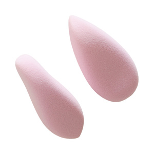 Esponja suave rosa biselada, empaque de belleza personalizado, difuminador de maquillaje 2 en 1, esponja de maquillaje multifuncional - Product Image 1