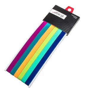 Haarbanden Assortiment Van Brights En Pastelkleuren 100% Sportbeha Met Polyester Print-Perfect Voor Fijne, Krullende Ondergoed Elastische Banden