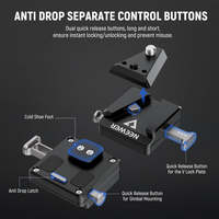 NEEWER Mini V Mount Plaque de batterie en alliage d'aluminium à dégagement rapide anti-chute pour Ronin RS3 Pro RS 2 RSC 2 Gimbal Compatible V Lock