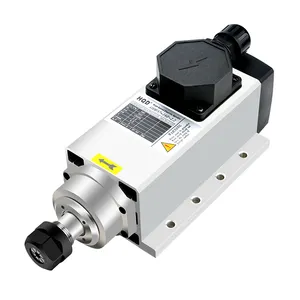 Er20 Square Air Cooled Cnc Router Machine Spindle Motor Low Speed 2.2kw Drilling Milling Spindle