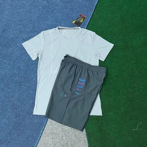 Conjunto Deportivo de 2 Piezas para Hombre, Camiseta y Pantalones Cortos de Secado Rápido, Absorben la Humedad, para Entrenamiento al Aire Libre, Multicolor - Product Image 6