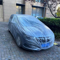 Housse de protection universelle pour voiture, résistante à la neige, à la pluie et à la poussière, en HDPE transparent, durable, économique, taille personnalisable, logo, protection à court terme