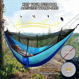 Amaca Portatile in Nylon 210t con Zanzariera, Design Moderno per Campeggio e Uso all'Aperto, Vendita Diretta dalla Fabbrica - Product Image 2