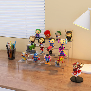 ชั้นวางอะคริลิคใสแบบหลายชั้นสำหรับฟิกเกอร์ Pop Mart Blind Box และตุ๊กตาเลโก้ ดีไซน์เรียบง่ายทันสมัย - Product Image 2