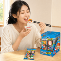 Bonbons gélifiés en forme de sushi certifiés halal Yoloduck, bonbons fruités moelleux halal en vrac