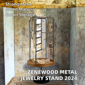 ใหม่ในปี 2024 Zenewood ZNGF284 แท่นวางโชว์เครื่องประดับโลหะแบบตั้งพื้น ดีไซน์รักษ์โลก ไม่สามารถพับได้ ชั้นเดียว - Product Image 2
