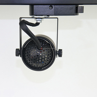Nouveau design GU10 LED finition noire Spot lumineux MR16 LED COB lampe à ampoule remplaçable montée en surface pour luminaire sur rail