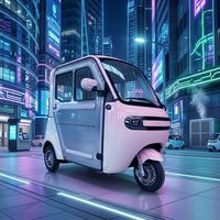 ESUN Chine : Nouveau Véhicule Électrique Léger à Trois Roues 60V, Mini Moto Électrique de Tourisme avec Cabine Fermée, Modèle 2026