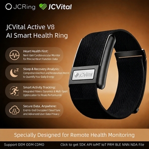 Bracelet intelligent JCVital V8 SDK APL OEM ODM pour l'entraînement sportif, suivi <span class=keywords><strong>de</strong></span> la fréquence cardiaque et <span class=keywords><strong>de</strong></span> l'intensité en temps réel, certifié CE FCC RoHS - Product Image 1