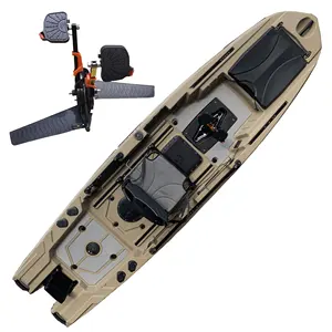 Nhà sản xuất chuyên nghiệp nhựa Kayak duy nhất đạp Kayak pesca câu cá kajak nhôm ghế Big nở hệ thống bàn đạp