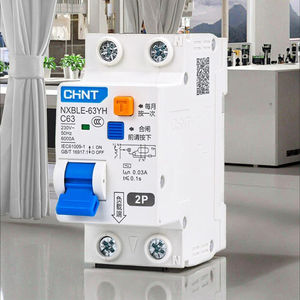 Chint Mini disjoncteur NXBLE-63YH 4P C63 6A/10A/16A/20A/25A 30mA 6kA 230v pour la Protection domestique - Product Image 2