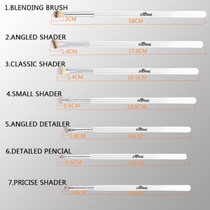 Juego de maquillaje de calidad, 6 colores de sombra de ojos con lentejuelas + 7 brochas cosméticas para maquillaje de ojos - Product Image 5