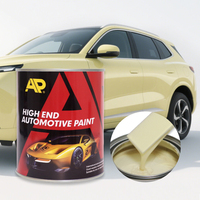 Peinture acrylique automobile 1K avancée Jaune Nacré en spray, revêtement liquide de retouche, résistant aux rayures, haute brillance pour la restauration automobile