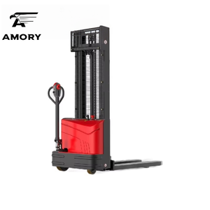 Apilador Eléctrico Mini de 1T 2200lbs 3.0m 3.5m 4.0m, Carretilla Elevadora de Paletas CL1030JE con Ruedas de PU y Batería de Plomo-Ácido de 24V/75Ah, Precio Económico - Product Image 1